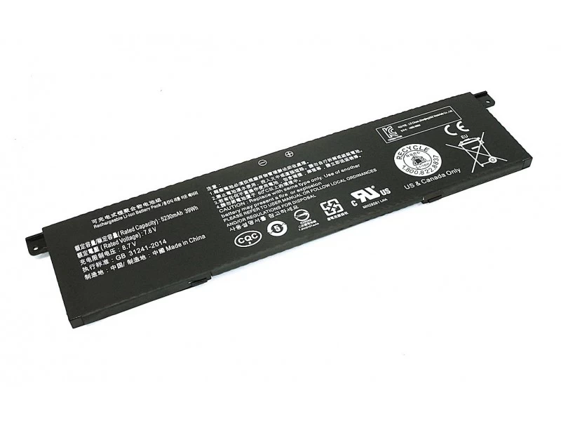 Аккумулятор, батарея для ноутбука Xiaomi Mi Notebook Air 13.3" Li-Ion 39Wh, 7.6V High Copy