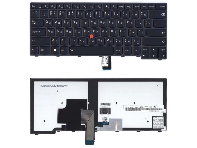 Клавиатура для ноутбука Lenovo ThinkPad E431, L440, L450, L460, T431S, T440, T440P, T440S, T450, T450S, T460 с подсветкой