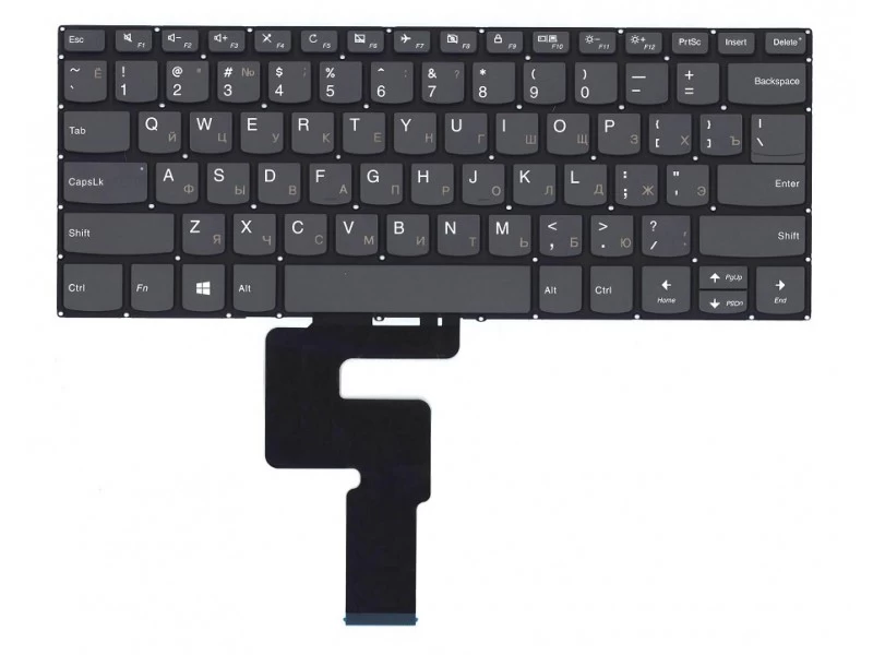 Клавиатура для ноутбука Lenovo IdeaPad 330-14AST, 330-14IGM, 330-14IKB, 330S-14AST, 330S-14IKB, C340-15IIL, C340-15IML, C340-15IWL, Yoga 520-14IKB, 720-15IKB черная