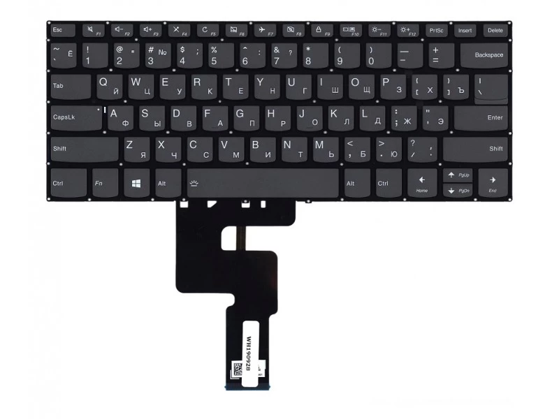 Клавиатура для ноутбука Lenovo IdeaPad 330-14AST, 330-14IGM, 330-14IKB, 330S-14AST, 330S-14IKB, C340-15IIL, C340-15IML, C340-15IWL, Yoga 520-14IKB, 720-15IKB черная с подсветкой