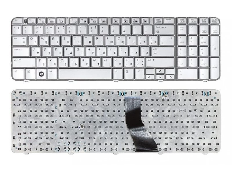 Клавиатура для ноутбука HP G70, Compaq Presario CQ70 Серебристая