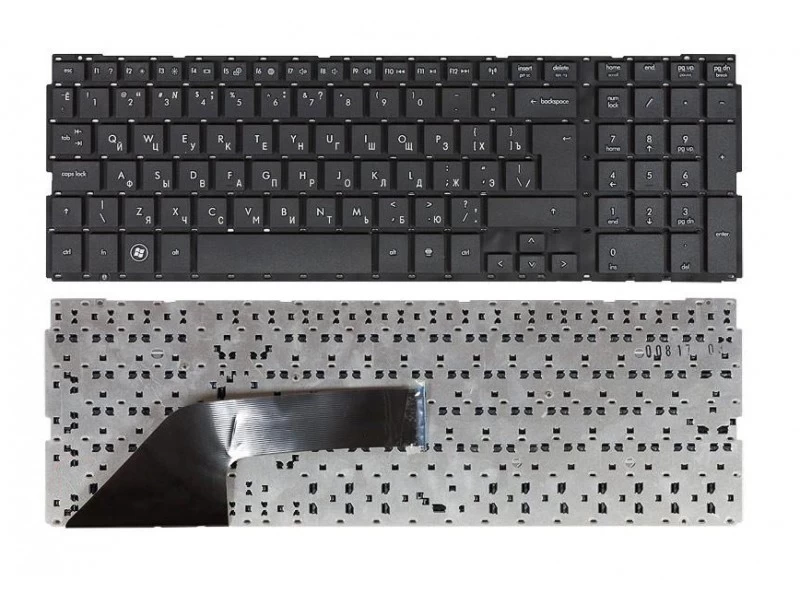 Клавиатура для ноутбука HP Probook 4520, 4520s, 4525, 4525s чёрная, без рамки