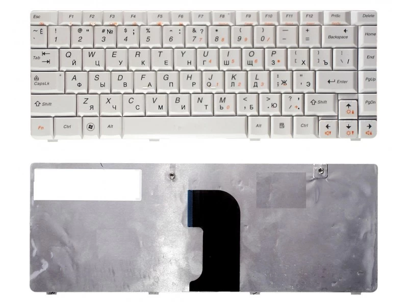 Клавиатура для ноутбука Lenovo IdeaPad U450, V360A белая