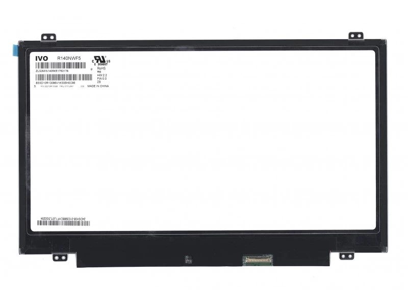 Матрица, экран, дисплей для ноутбука 14.0" R140NWF5 R6 1920x1080 (Full HD), IPS, 40pin eDP, Slim, Глянцевая