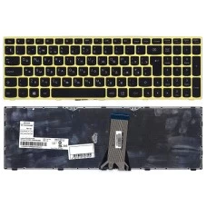 Клавиатура Lenovo Flex 2-15D, IdeaPad 300-15IBR, 300-15ISK, 300-17ISK, B50-45, G50-30, G50-45, G50-70, G50-75, G50-80, G70-80, S500, Z50-70, Z50-75, Z70-80, 25214726 с салатовой рамкой