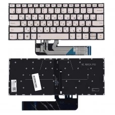 Клавиатура Lenovo IdeaPad 530s-14ARR, 530s-14IKB, 530s-15IKB, S530-13IML, S530-13IWL, Yoga 530-14ARR, 530-14IKB, 730-13IKB, 730-13IWL, 730-15IKB, 730-15IWL, S740-14IIL, PD4S-RU серебристая, с подсветкой