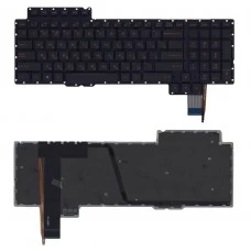 Клавиатура Asus ROG G752VL, G752VM, G752VS, G752VSK, G752VT, G752VY, 9J.N2K82.701 черная, без рамки, красная подсветка